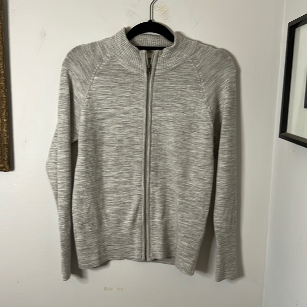 Newcastle Wool Blend Zip Front Cardigan Medium
